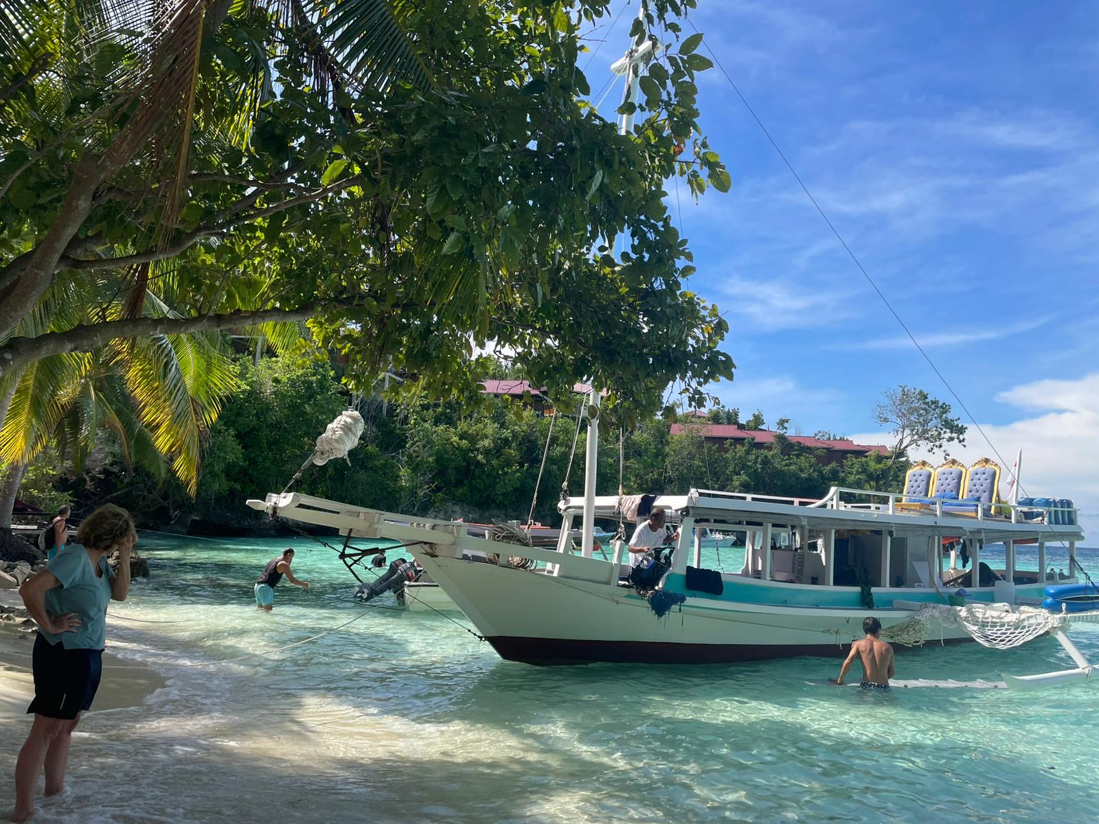 TogeanVoyage boat - at sea golden hour