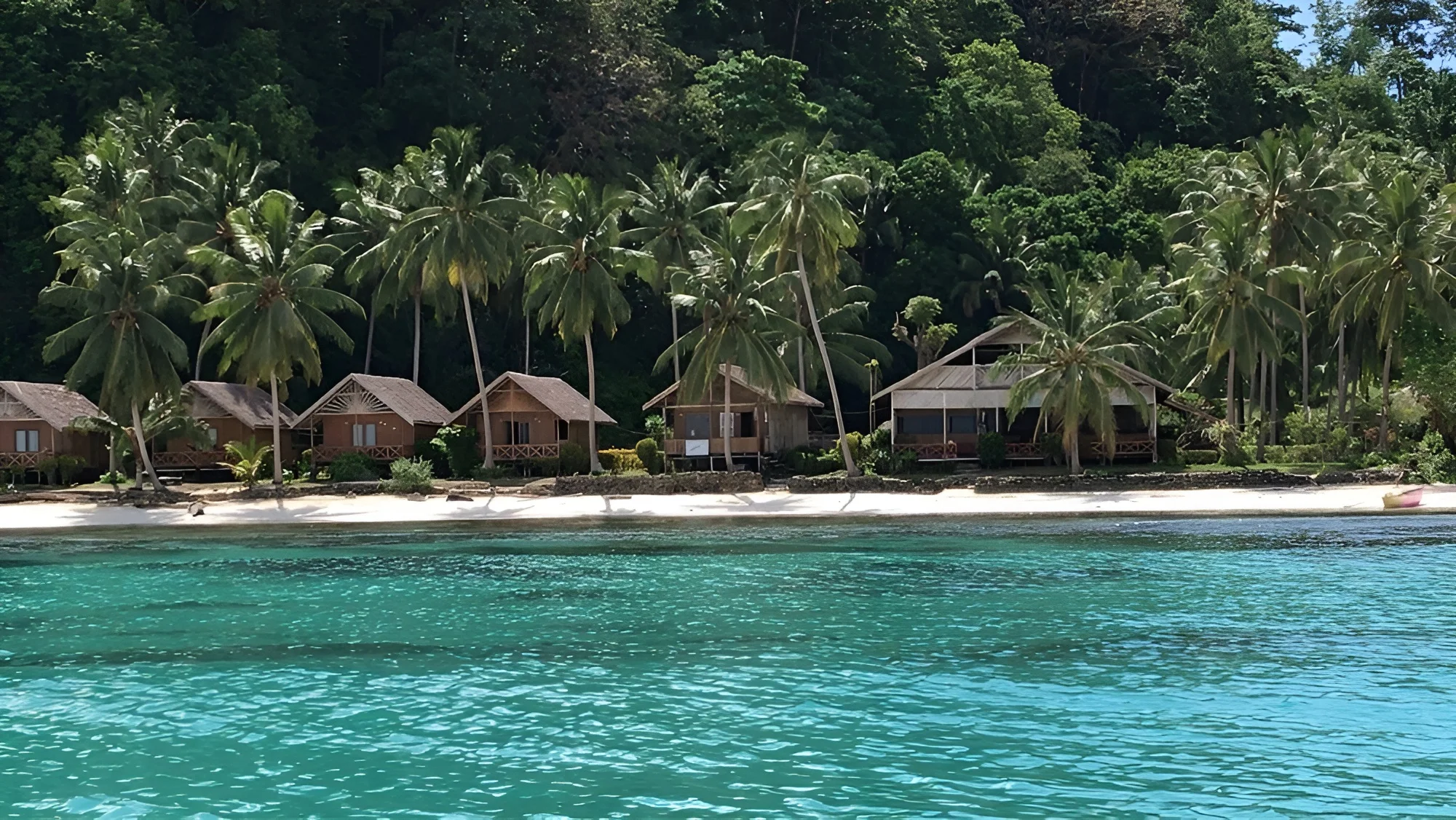 Bomba Atoll coral walls and fish schools