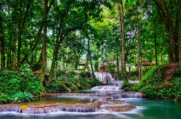 Salodik Waterfall with natural swimming pool